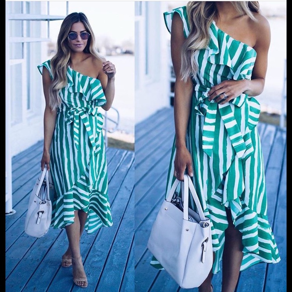 One Shoulder Vici Collection Dress